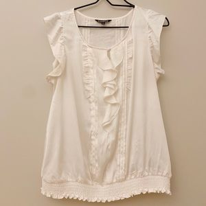 Express no sleeve polyester dress shirt